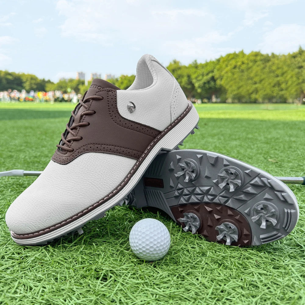New Men Golf Shoes, Professional Golfers Shoes, Waterproof Comfortable Golf Footwear, Non-Slip