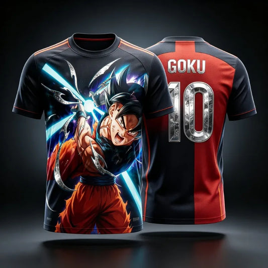 2026 Summer Dragon Ball Retro Fitness T-shirt Men's Oversized 3D Printed Short-sleeved Family Unisex Children's Sports Shirt