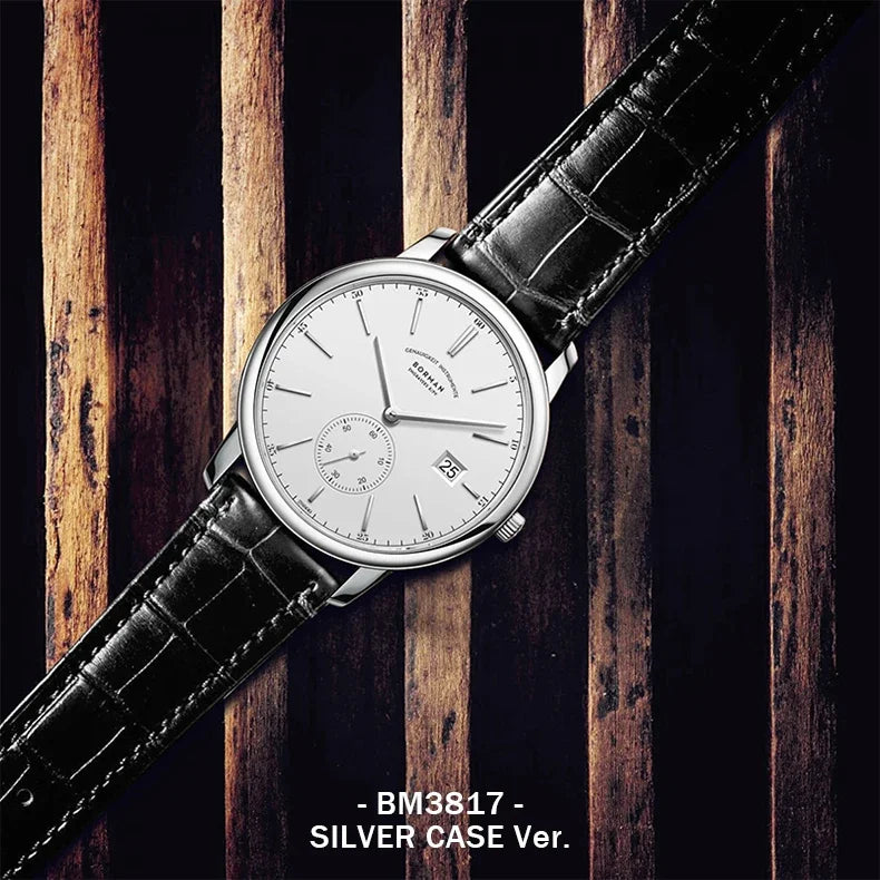 BORMAN BM3817 TOP Watch New 42 Luxury Men Automatic Mechanical Men's Watches Sapphire Ultra-thin 50M Waterproof Sub Dial Clocks