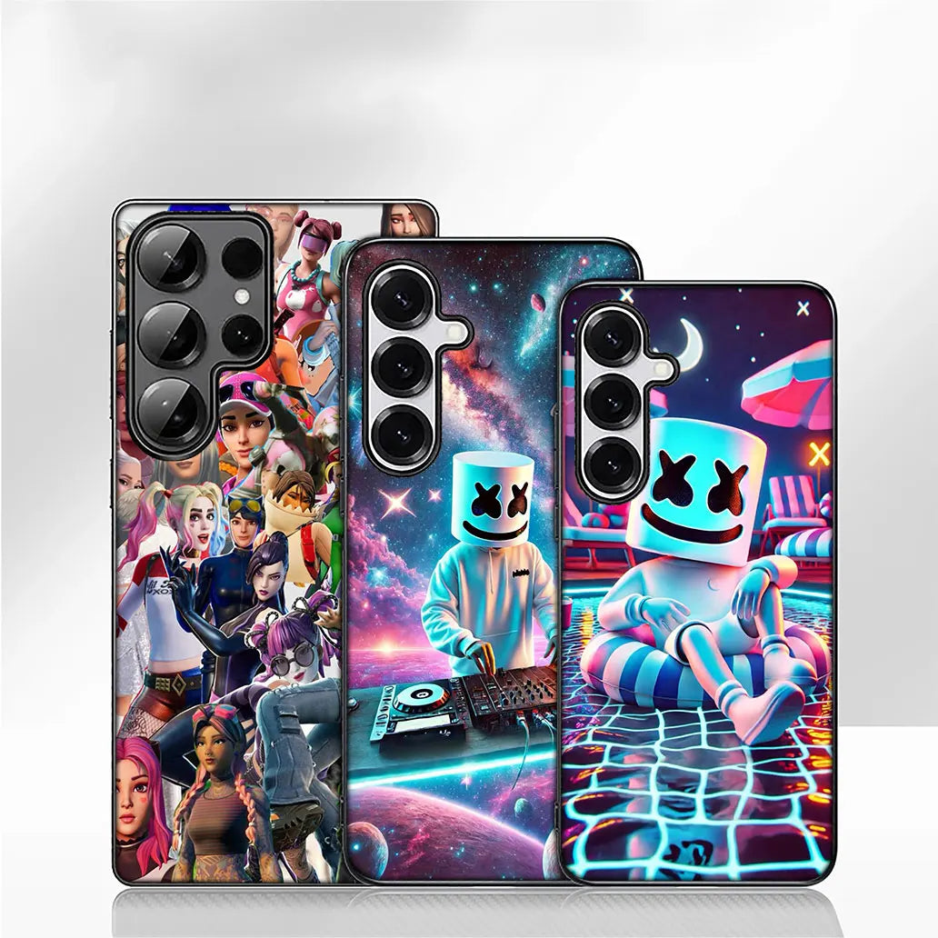 Game F-ForTnites Wallpaper-etui til Samsung Galaxy A07 A13 A12 A23 A42 A50 A51 A52 A53 A70 A71 A72 A21S A04 Note 20 9 8 10-cover