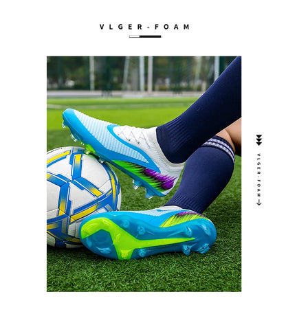 Botas de fútbol para hombre, nuevas, ultraligeras, para entrenamiento al aire libre, dropshipping, zapatillas de fútbol con tacos, clavos largos FG antideslizantes