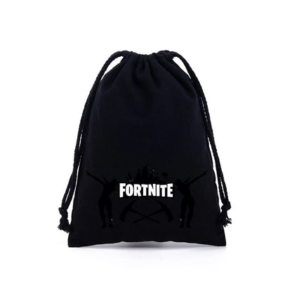 Fortnites Boys Girls Drawstring Bags Cartoon Anime Printed Large Capacity Storage Bags Tote Bag Handbag New Cute Birthday Gifts