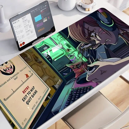 Tapete de Rato XXL Anime Gaming Girl Overwatch 900x400, Tapete de Secretária Suave em Borracha para Portátil, Escritório, Computador e Teclado, Impressão HD