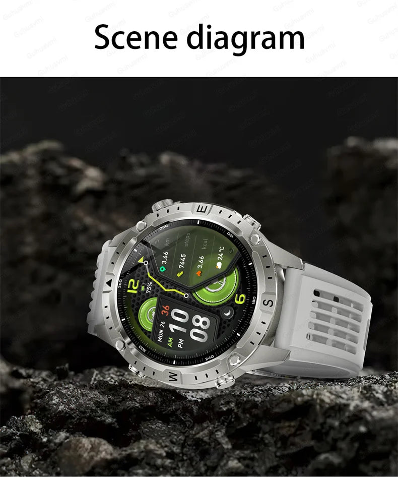 Smart Watch Men GPS Track High End watch Swim Waterproof Watches six axis sensor Sports 2GB Memory GPS Map Compass Smartwatch