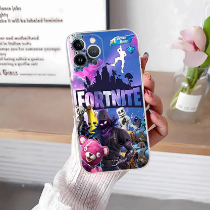 F-Fortnites-Cools Phone Case For IPhone 17 16 15 14 13 12 11 Pro Max Plus Soft Cover Personalized DIY