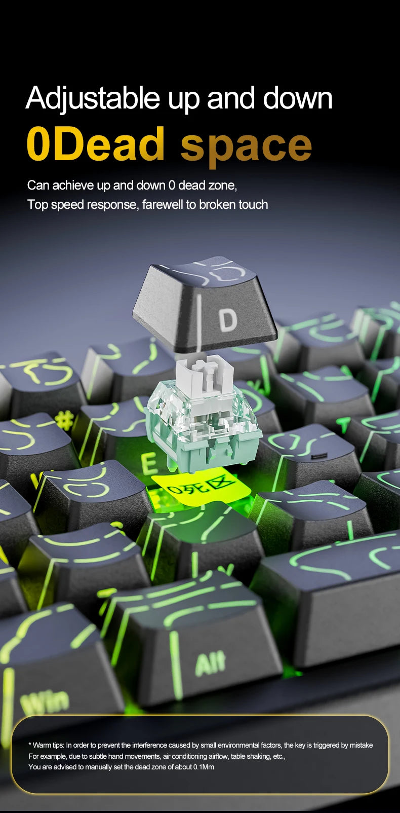 ATTACK SHARK X68 HE Rapid Trigger 8KHz Magnetic Keyboard, 0.01mm RT Accuracy, 60% Layout, RGB, Support RT/Snap Tap/DKS/MT/TGL