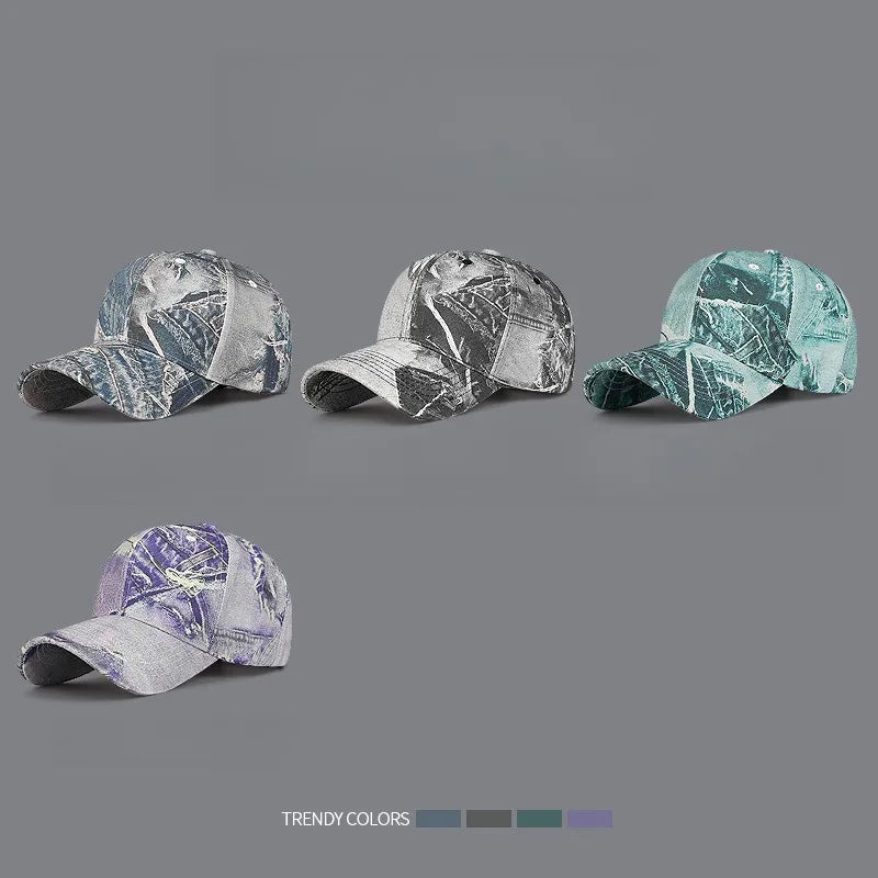 Mode Femmes Hommes Casquette de baseball en coton délavé pour homme et femme, style rétro, toutes saisons, sports de plein air, casquette snapback pour femmes et hommes