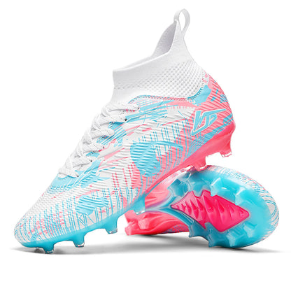 Chaussures de Football pour hommes TF/FG Sneaker garçon confortable société Original résistant chaussures de Football de qualité supérieure bottes de Football à longues pointes