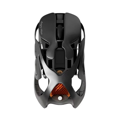 Angry Miao Infinity Gaming Wireless Mouse Hot-Swappable Metal Ultralight Hollow PAW3950 Dual 8K Wired Tri-Mode