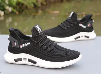 Chaussures d'été en maille respirante pour hommes, chaussures de papa, chaussures de sport et de loisirs pour hommes, chaussures blanches tissées antidérapantes et Anti-odeur pour hommes