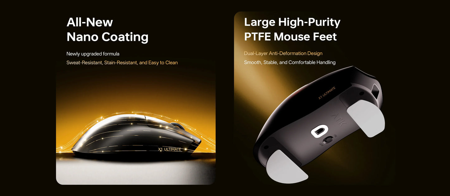 ATK Blazing Sky X1 V2 Series Wireless Mouse Dual Mode Paw 3950ultra 8k Return Rate Custom Ergonomics E-Sport Gaming Ofiice Mouse