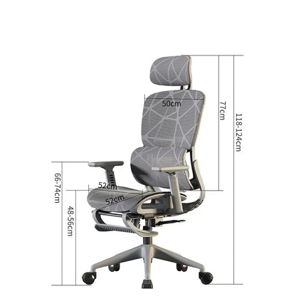 Office Chair Gaming Desk Ergonomic Computer Adjustable Armrests 3D Headrest Chair Lift Chair Back Can Tilt Back with Foo Pedals