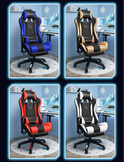 Gamingstol Datorstol Bekväm fällbar stol för gaming och LIVE Studenthem Hemmasittande ergonomi