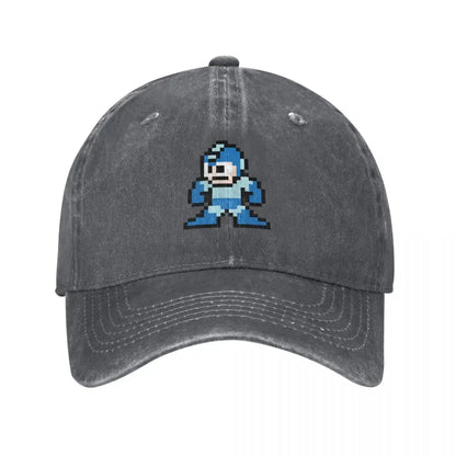 Megaman 8bits Baseballová čepice Nová Čepice roztomilá Vintage Luxusní čepice Pánská Dámská