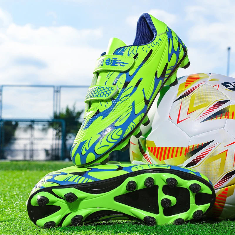Chaussures de football 2026 pour hommes et femmes, crampons longs, chaussures de sport unisexes de marque, chaussures d'entraînement pour filles et garçons