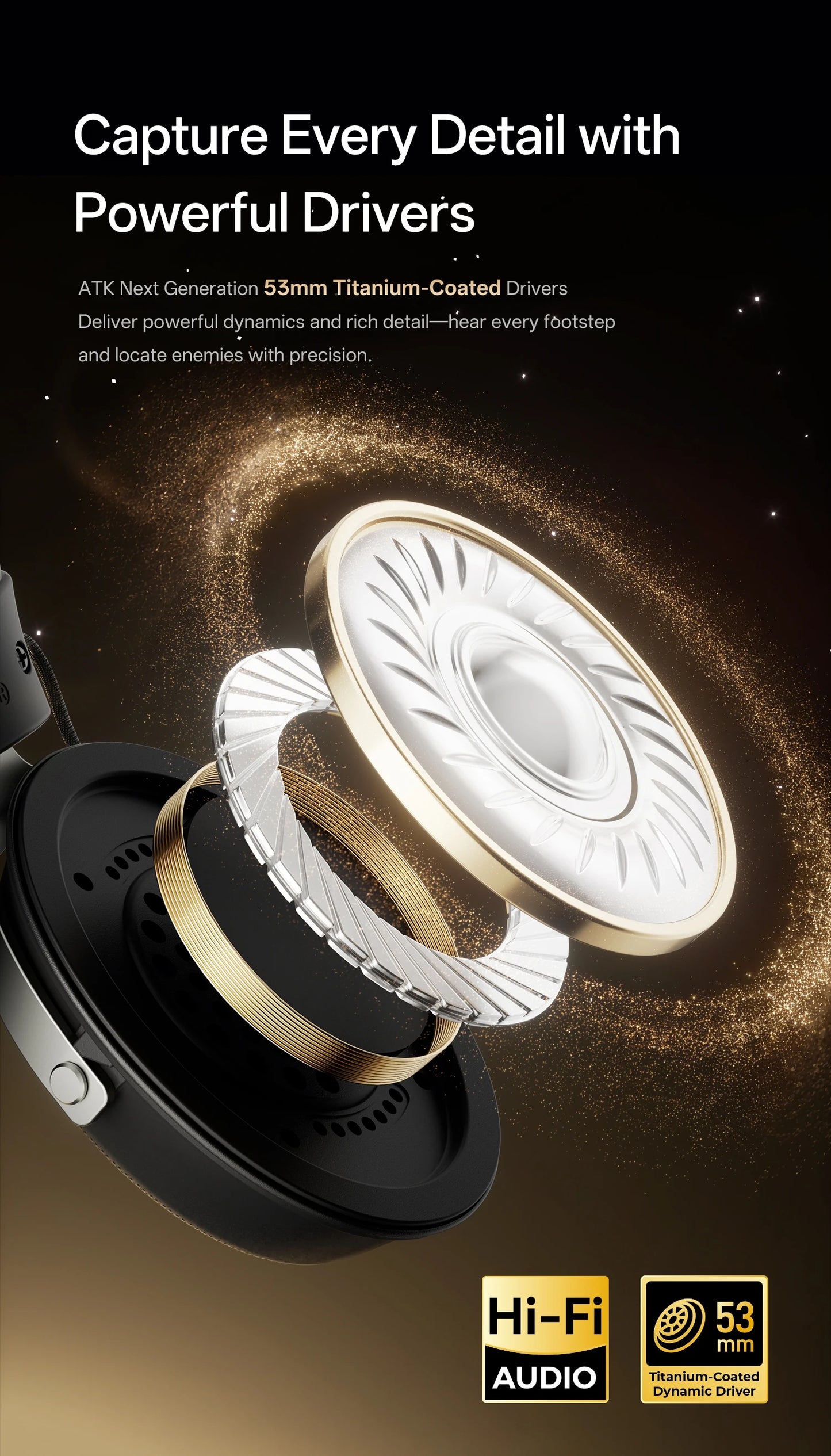 ATK N9 Pro Ultra Wireless Headset with Mic 7.1 sound Four Mode E-sports lightweight headphone Low latency noise reduction gift