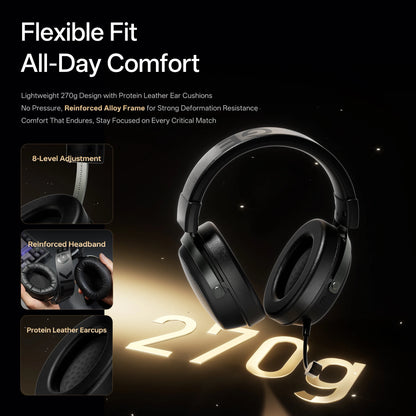 ATK Neptune N9 eSports Gaming Wireless Headset Four Modes Head Mounted Noise Cancelling Microphone Low Latency Gaming Headphones