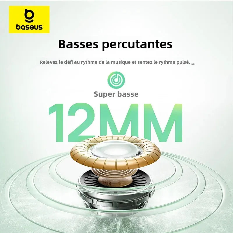 Baseus Bass EP10/BP1 NC -43dB Noise Cancelling ANC True Wireless Earbuds Bluetooth 6.0 In-Ear Wireless Earphones 4-Mics Ear buds