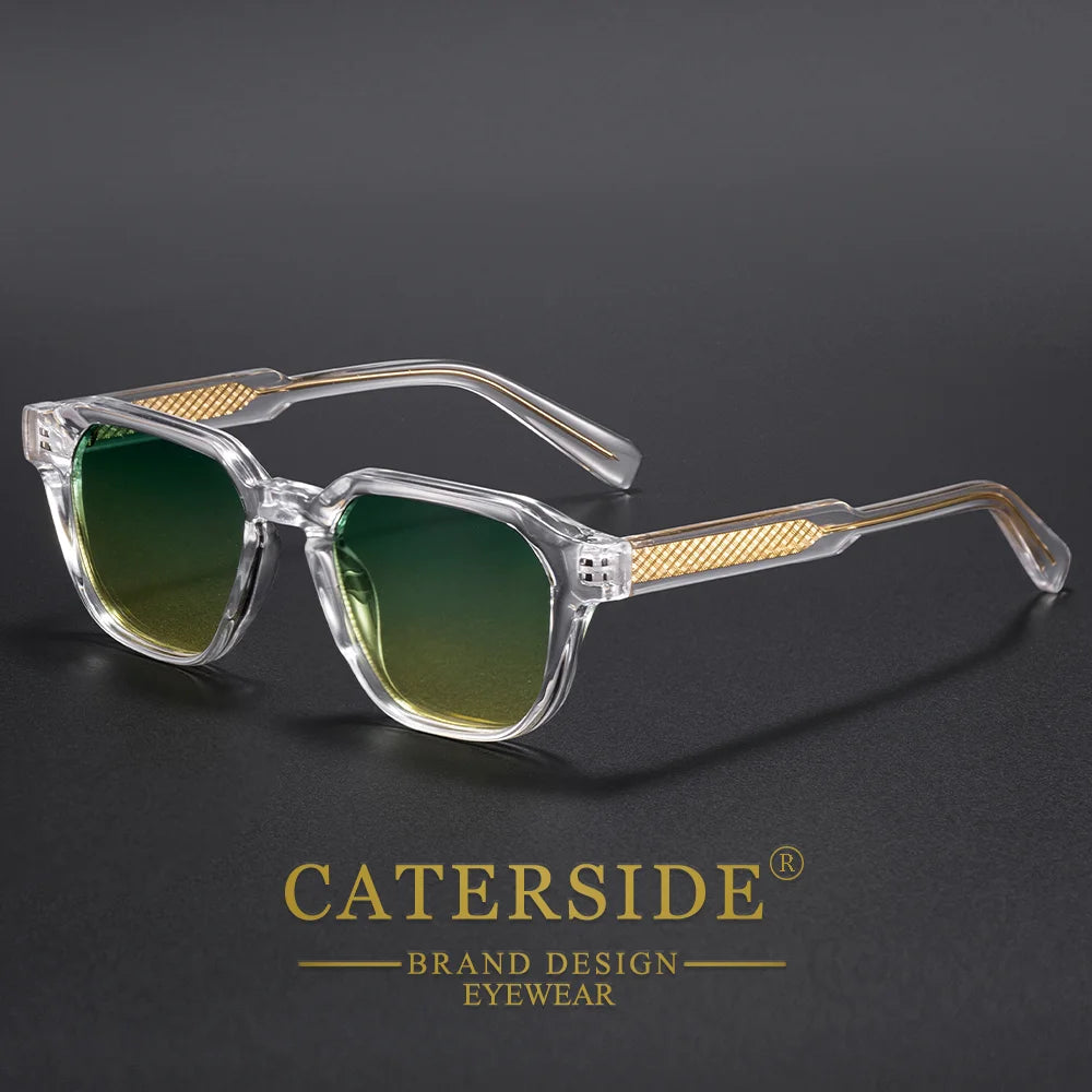 CATERSIDE Herrglasögon CP Pin Square Frame Dammglasögon Utomhus Cykling Fiske Sport Retro-glasögon UV400