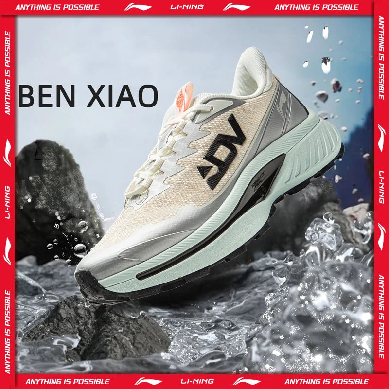 Li-Ning Women's BEN XIAO Trail Running Shoes LN DWR Water Repellent Breathable Support Stable Li-Ning Mountain Sneakers ARNV016