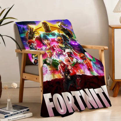 Superkuschelige Plüsch-Kuscheldecke fürs Wohnzimmer F-FORTNITES-ES, Spielzimmer, Sofa, Couch, Kindergeburtstagsgeschenke