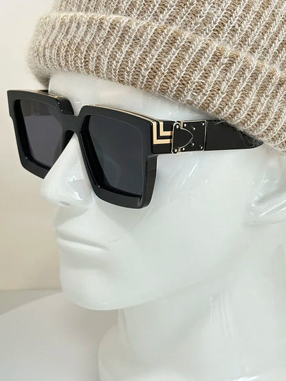 Millionaire Square-solglasögon för män Retro-solglasögon för kvinnor Trendiga och fashionabla vintage-solglasögon Zonnebril