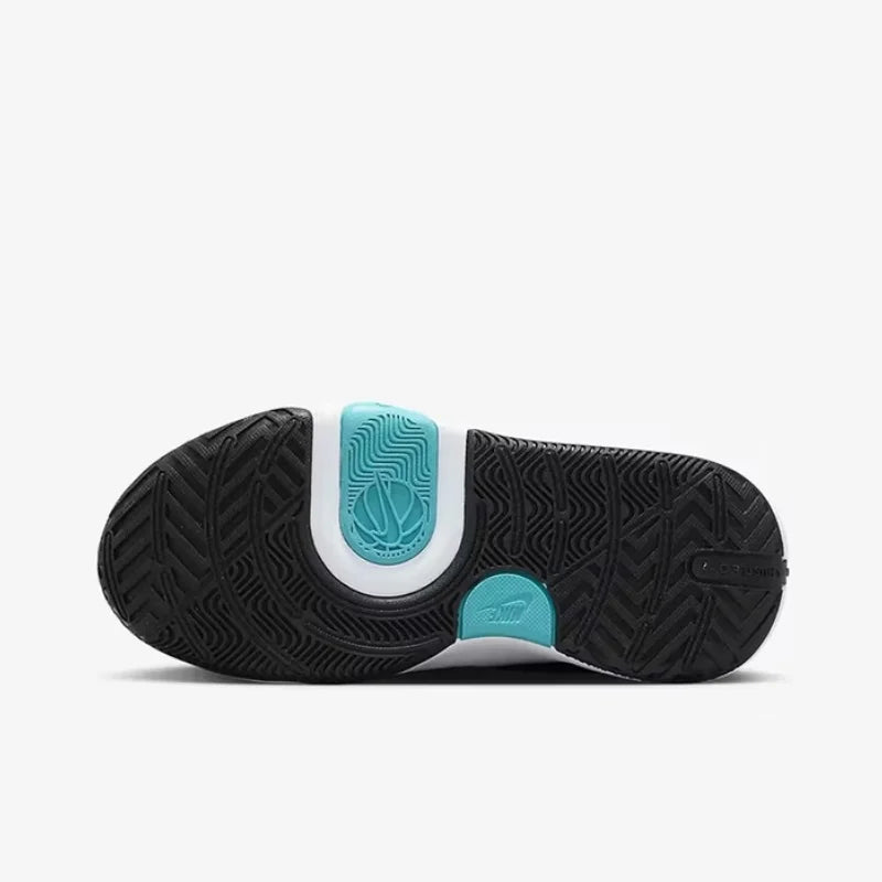Nike Full-Length Rubber Outsole Cushioning Women's Practical Basketball Shoes, New Velcro Design, Wear-Resistant and Durable Mid-Top Basketball Shoes, Team Hustle D11 Eye-Catching Color Outdoor Casual Basketball Shoes, Excell