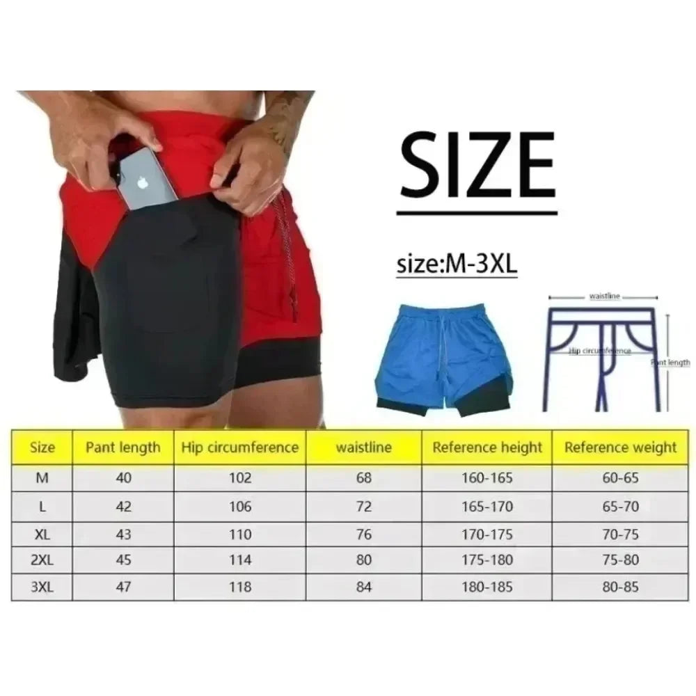 Dragon Ball Wukong Printed Double Layer Shorts Elastic Men's and Women's Spring and Summer Breathable Sports Shorts
