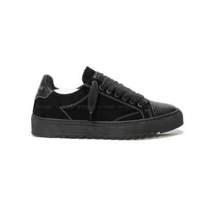 Chaussures de skate décontractées et respirantes pour hommes, semelle épaisse, baskets de sport polyvalentes, en toile grise denim imprimée, style spray, chaussures en toile
