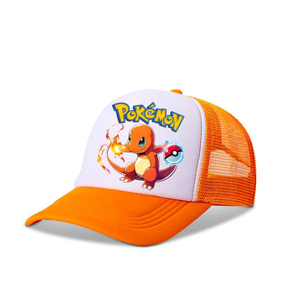 Pokémonová baseballová čepice Pikachu Charizard Gengar kreslená postavička čepice s kšiltem pro děti i dospělé letní outdoorová sportovní čepice pro chlapce ležérní módní čepice dárek