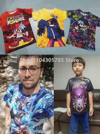 T-shirt Battle Royale 3D Fortnite da uomo e donna, ragazzi e ragazze, top cartoon Victory, abbigliamento teen, bambini, eroe del gioco, magliette e top