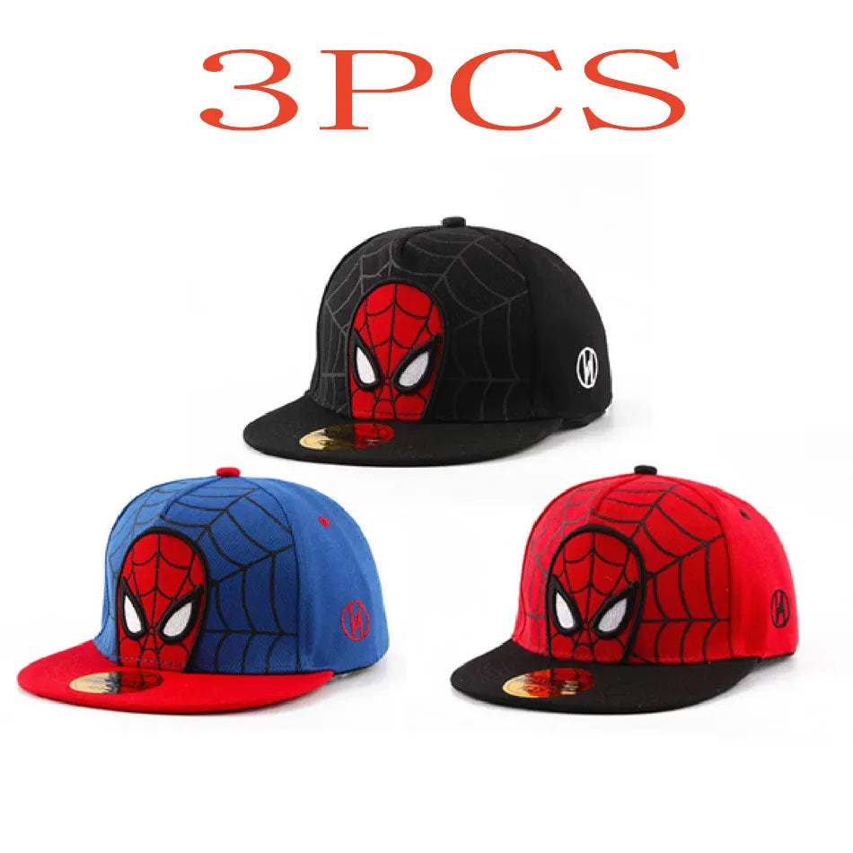 Cappellini HotAnime con Spider-Man per bambini e neonati: cappellini da baseball, cappellini snapback primaverili, cappellini hip hop regolabili