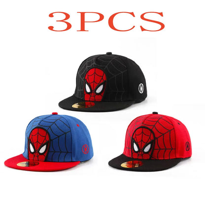 Cappellini HotAnime con Spider-Man per bambini e neonati: cappellini da baseball, cappellini snapback primaverili, cappellini hip hop regolabili