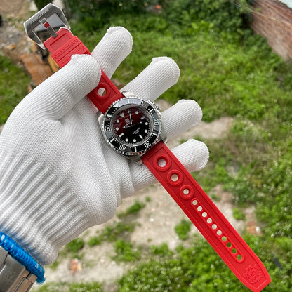 SD1964 Steeldive Brand 2023 Red-Black 45.4MM Men Sapphire Glass Luminous 1000M Waterproof NH35 Dive Watch with Ceramic Bezel
