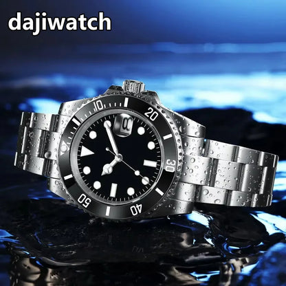 DIY Custom Automatic Watch Logo for Men High Quality NH35 Diving Mechanical Watches Sapphire Waterproof Ceramic Bezel 120 Click
