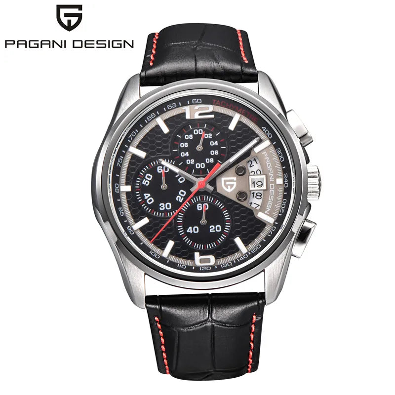 PAGANI DESIGN Chronograph Stop Watch for Men Quartz Multi-function Military Pilot Relógios Masculino Reloj Hombre Montre Homme
