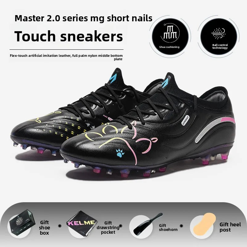 Zapatillas de fútbol para adulto Kelme MG con tacos cortos, botas de entrenamiento para hombre, calzado de fútbol profesional para competición en césped