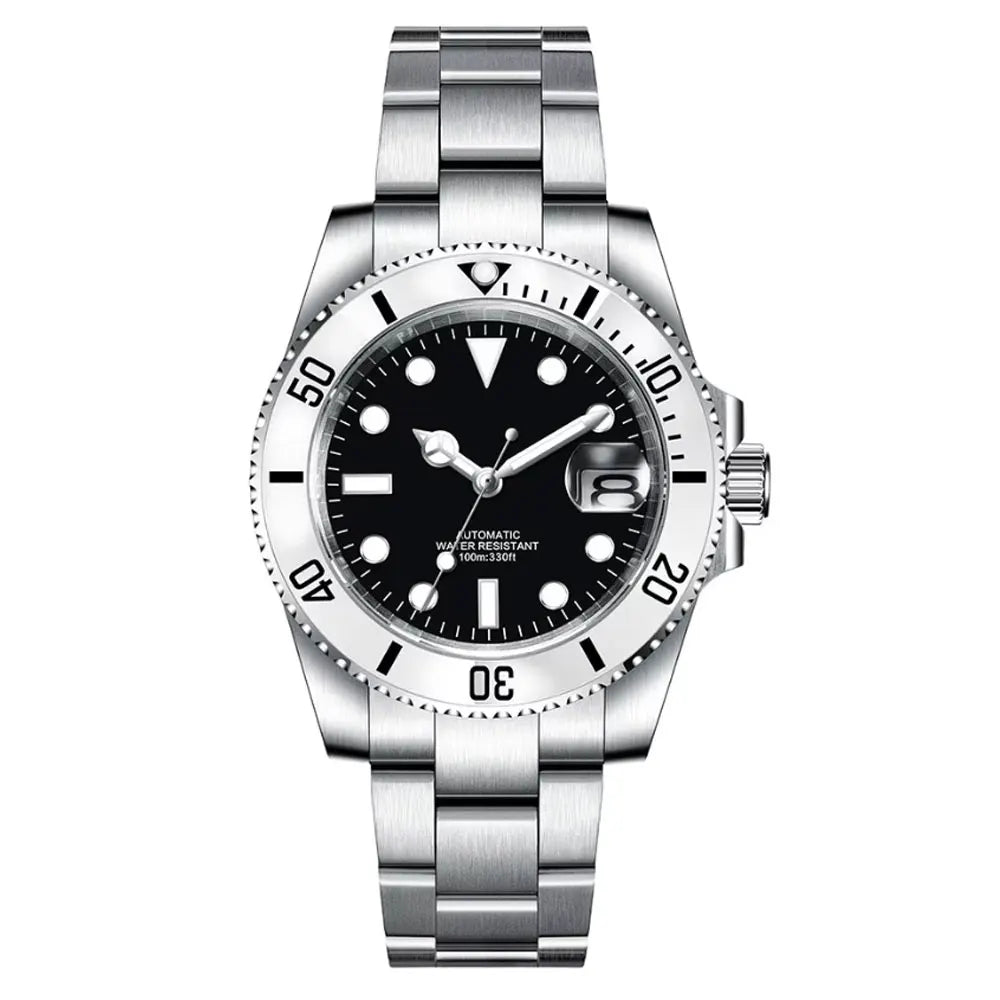 DIY Custom Automatic Watch Logo for Men High Quality NH35 Diving Mechanical Watches Sapphire Waterproof Ceramic Bezel 120 Click