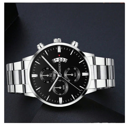 Montre homme tendance, montre-bracelet à quartz de luxe avec calendrier, montres d'affaires, montre pour homme, bracelet pour homme