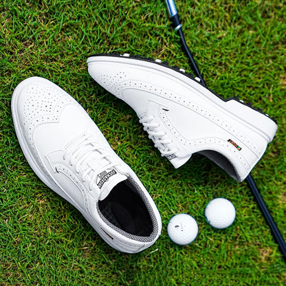 Profesionální pánské golfové boty z vysoce kvalitní kůže, prodyšná sportovní obuv na golfové soutěže a trénink, boty ve větších velikostech 39-47#