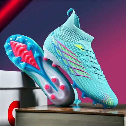 Chaussures de Football antidérapantes pour hommes, bottes de Football TF/FG, respirantes, pour l'extérieur, basses, antidérapantes, baskets de sport