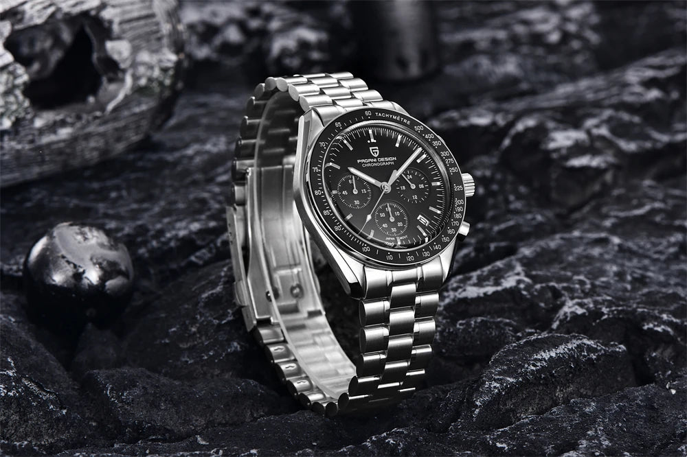 PAGANI DESIGN 2026 New Moon Watch For Men Quartz Multifunction Chronograph Sports Mens Watches Top Brand Luxury Sapphire Mirror