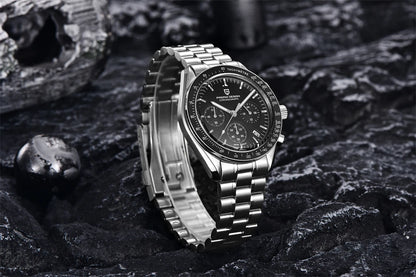 PAGANI DESIGN 2026 New Moon Watch For Men Quartz Multifunction Chronograph Sports Mens Watches Top Brand Luxury Sapphire Mirror
