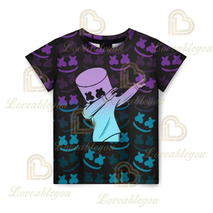 T-shirt Battle Royale 3D Fortnite da uomo e donna, ragazzi e ragazze, top cartoon Victory, abbigliamento teen, bambini, eroe del gioco, magliette e top