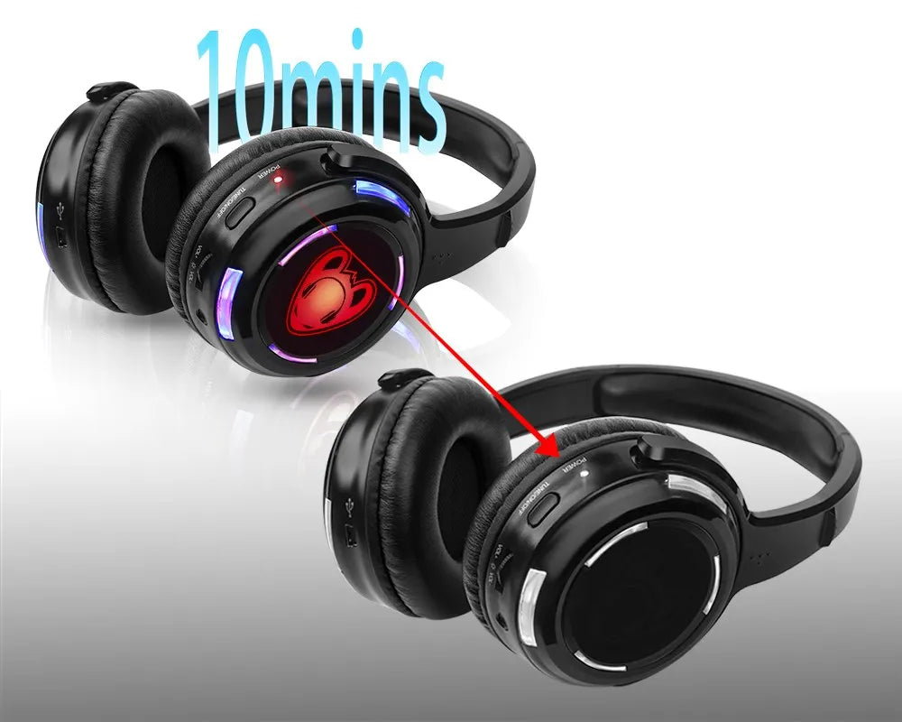 Silent Disco Wireless Headphones and RF LED LOGO Headset For DJ Music Pary Club Headphones only