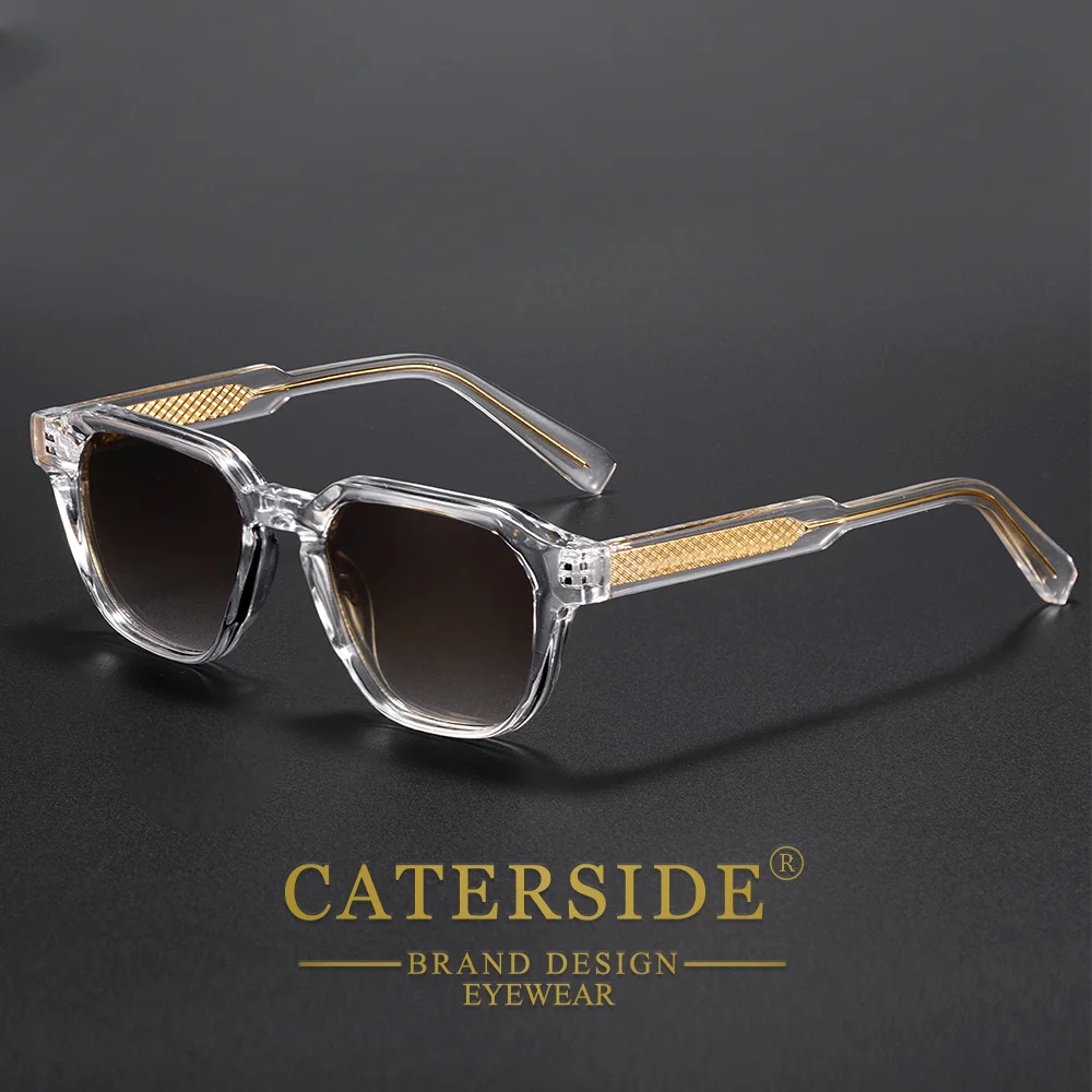 CATERSIDE Herrglasögon CP Pin Square Frame Dammglasögon Utomhus Cykling Fiske Sport Retro-glasögon UV400