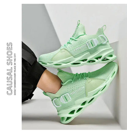 Modieuze paarse casual sneakers in de aanbieding voor dames en heren – Blade hardloopschoenen, grote maat 48, lichte ademende sportschoenen voor heren, mesh sneaker