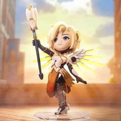 POP MART Overwatch Play of the Game Series Original-Blind-Box Überraschungs-Mystery-Box Niedliche Anime-Actionfiguren Ornamente Figuren