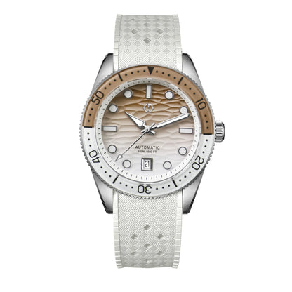 40mm Diver Watch Texture Men's Watches Automatic Mechanical Sapphire Waterproof 150 Meters Luminous Comes With Rubber Strap