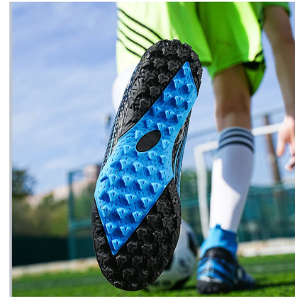 Chuteiras de Futebol Profissionais para Homem, com Pitons, Antiderrapantes, Respiráveis e Confortáveis, para Treino e Jogo, para Rapazes, Relva Natural e Sintética